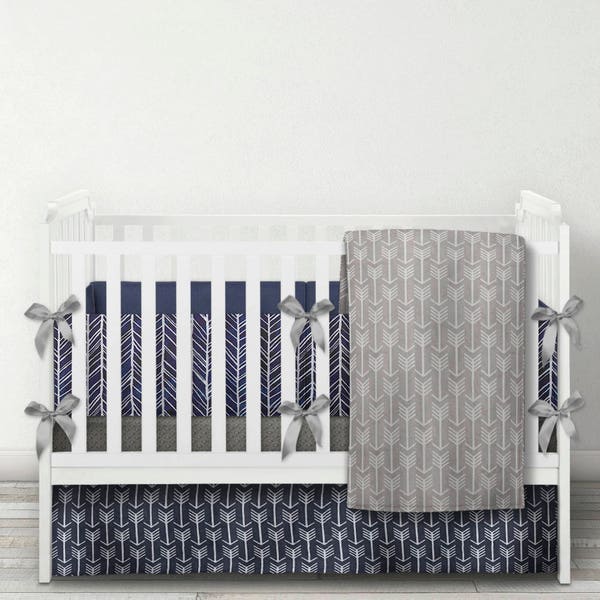 Gray Crib Skirt Etsy