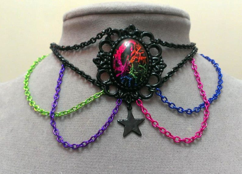 Custom handmade chain choker