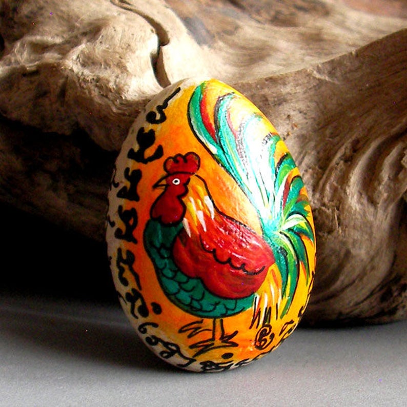 Rare Hand-Painted Yantra Chicken Bia Gae Phra Arjahn Yao Thai Magic Famous Monk