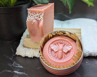 PRE-ORDER!  Mother's Day, floral scented, goat milk soap & Lotion bar, Ships April 29 USA only