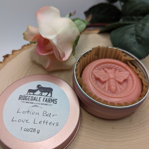 Lotion bar for hands, feet, elbows and knees, scented fragrance, essentail oil image 1