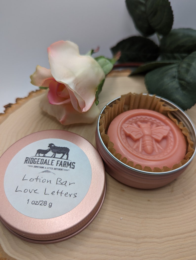 Lotion bar for hands, feet, elbows and knees, scented fragrance, essentail oil image 1