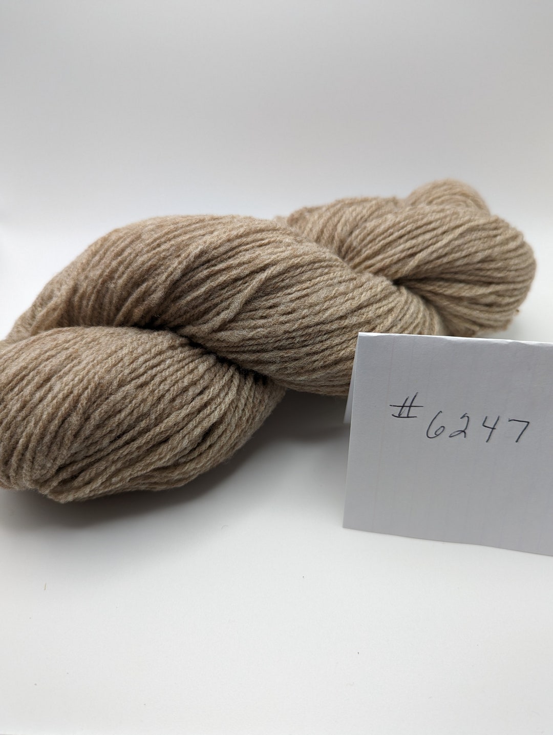 Undyed Natural Taupe Columbia Wool Yarn, Feltable, Hats, Sweaters, Cowl