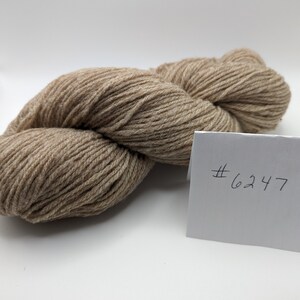 Undyed Natural Taupe Columbia Wool yarn, feltable, hats, sweaters, cowl, scarves, DK weight