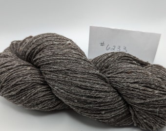 undyed natural colored gray wool, fingering weight yarn