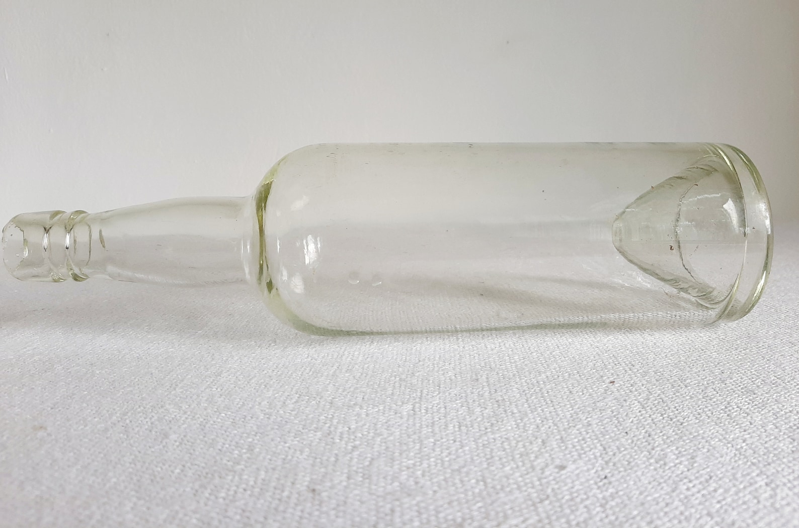 Vintage clear glass bottle retro beer bottle Etsy