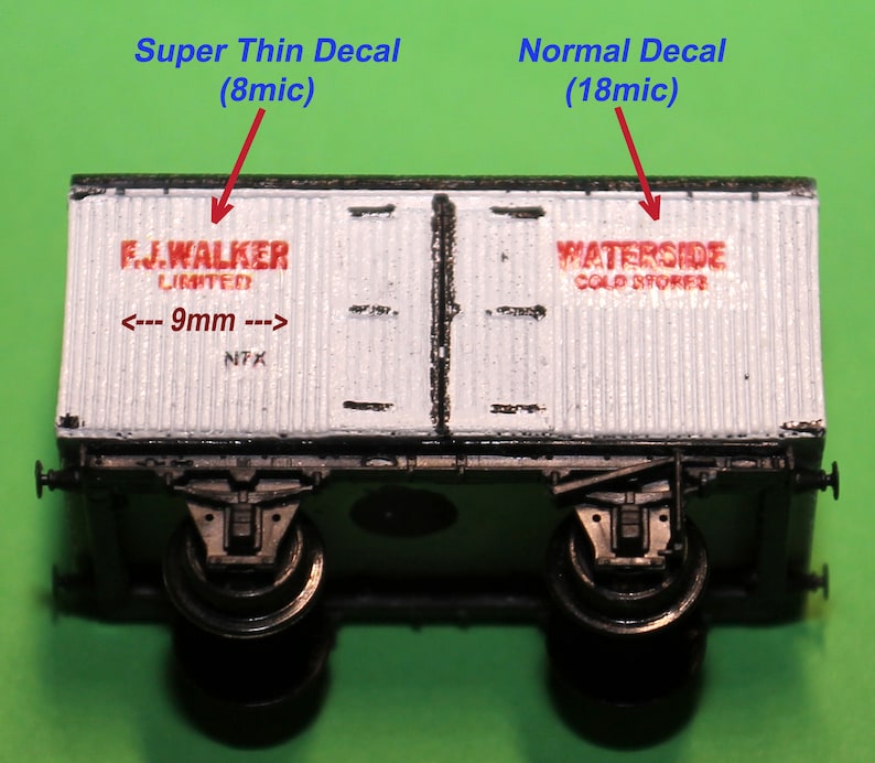 Super Thin Waterslide Decal Paper for Small Scale Model Decals for