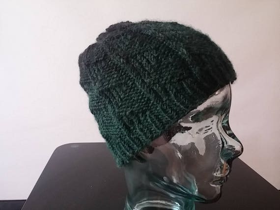 hunter green beanie