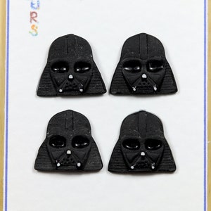 Star Wars Darth Vader 4 X Buttons With Shank. Set of 4 Star Wars ...