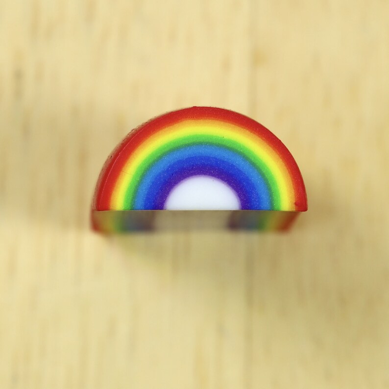 Polymer Clay Rainbow Canes With Translucent clear Clay - Etsy