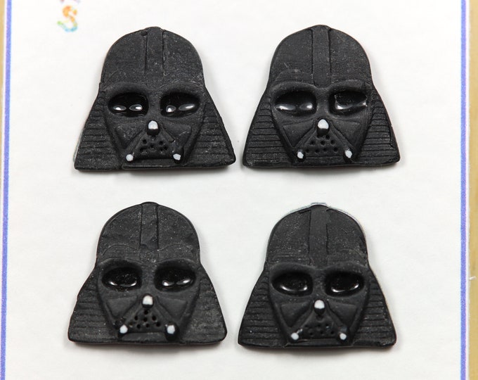 Star Wars Darth Vader 4 X Buttons With Shank. Set of 4 Star - Etsy