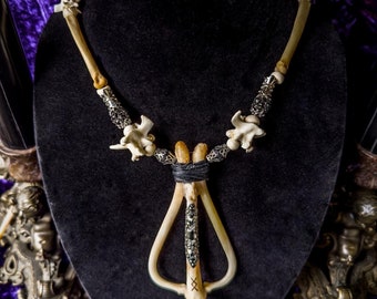 Baculum Ingwaz Völsi Blót Bone Necklace, Oddities, Bone Pendant, Taxidermy Jewelry, Bone Jewelry, Viking Jewelry, Occult Jewelry, Fertility