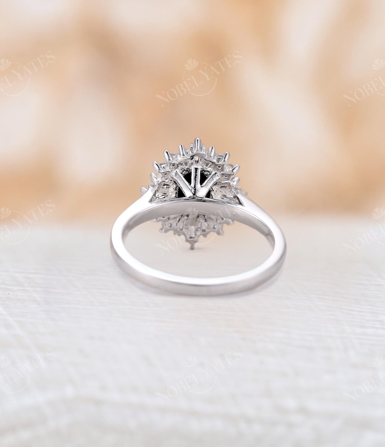 Vintage black diamond engagement ring Oval black onyx ring diamond cubic zirconia halo ring Antique black sapphire ring Unique bridal ring image 7