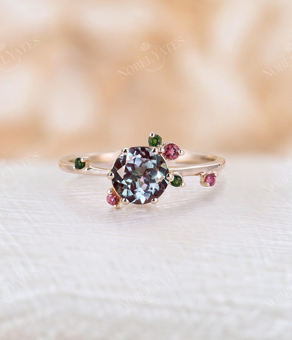 Alexandrite and 2024 tourmaline ring
