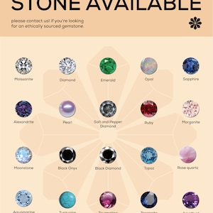 a poster with a bunch of different colored stones