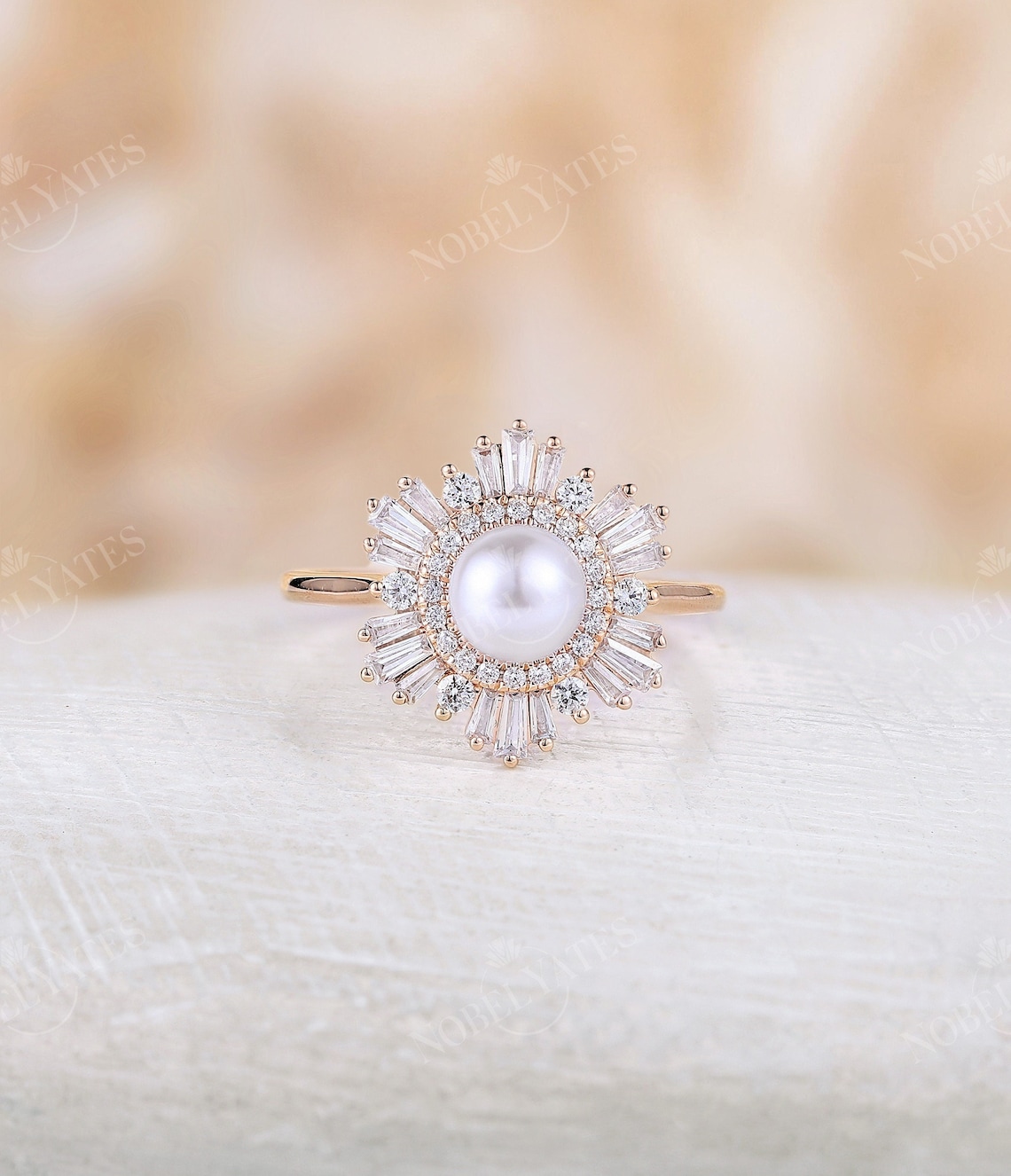 unique pearl and diamond engagement ring romantic engagement ring style guide