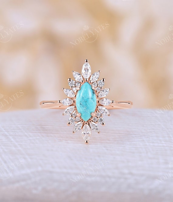 Turquoise marquise deals ring
