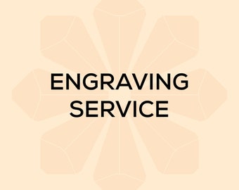 Engraving, Arial Font, Less than 12 characters