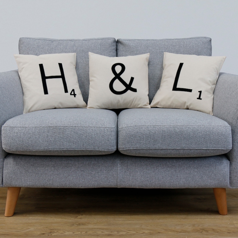 Pillow Case Scrabble Alphabet Letter Q Cushion Cover Home Sofa