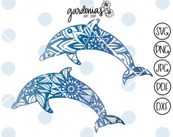 Download Dolphin mandala | Etsy