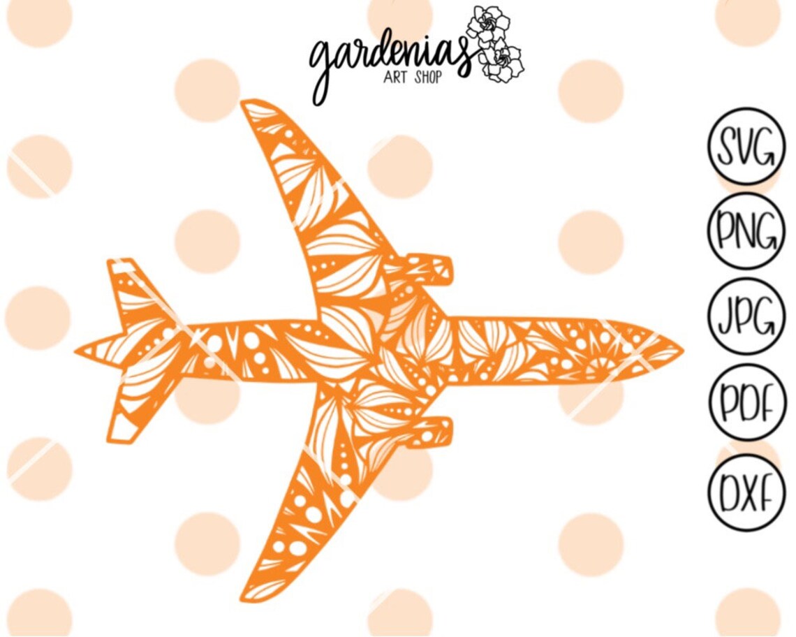 Airplane Mandala svgs Mandala Airplane svg Airplane svg | Etsy