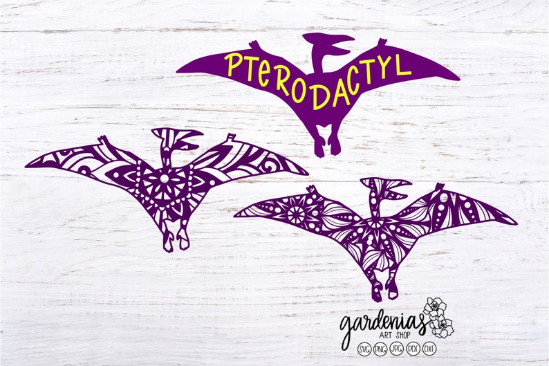 Download Pterodactyl Dinosaur Mandala SVG Dinosaur Cut File | Etsy