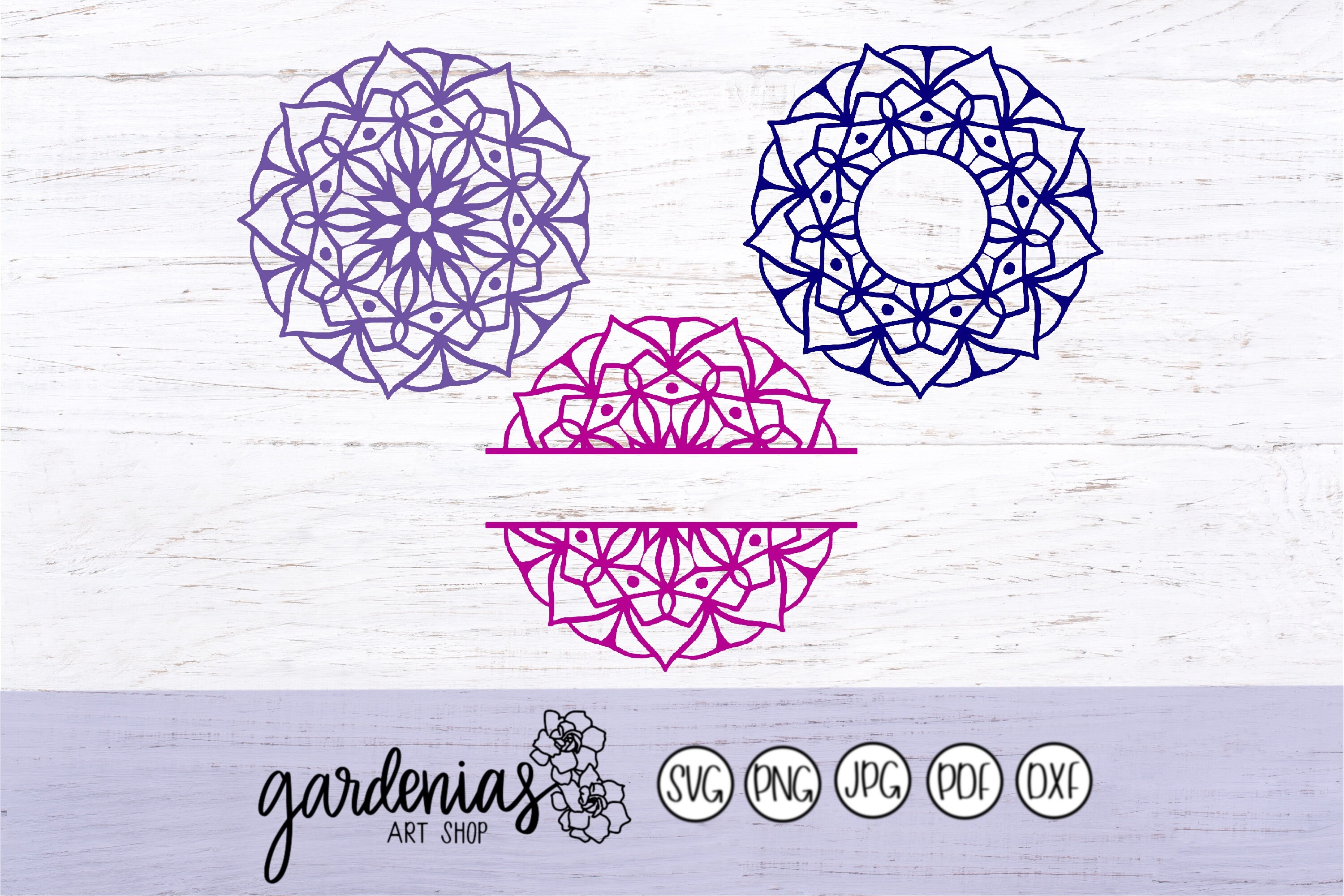 Mandala Monogram Svg Mandala Svg Monogram Svg Monogram Etsy