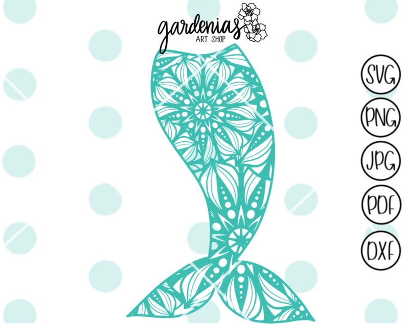 Download Mermaid Mandala svg Mermaid Tail svg Mermaid Mandala svg ...