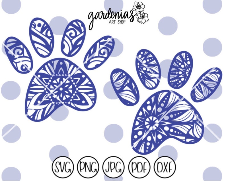 Download Paw Print Mandala svg Mandala Paw Print svg Paw svg Dog | Etsy