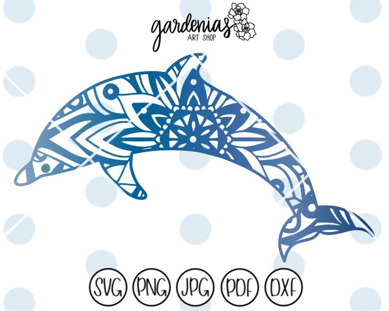Download Dolphin Mandala svg Dolphin svg Beach svg Mandala svg | Etsy