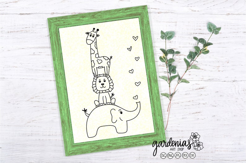 Free Free Elephant Giraffe Svg 488 SVG PNG EPS DXF File