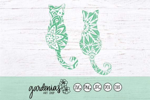 Download Cat Mandala Svg Cat Svg Mandala Svg Cat Lady Svg Svg Cat Etsy