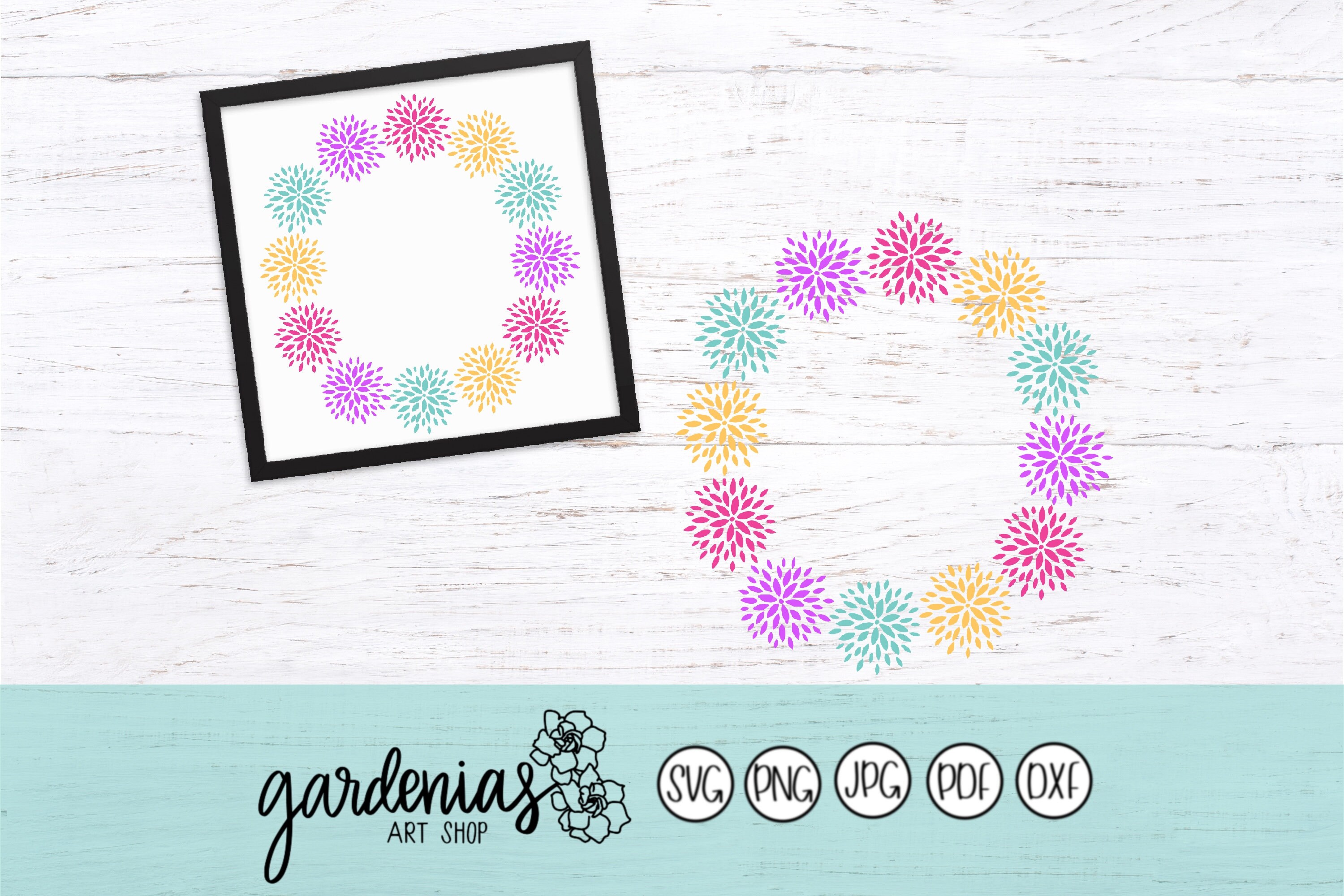 Download Flower Svg Wood Sign Wreath