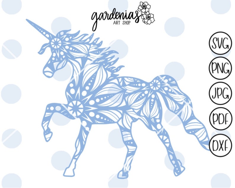 Download Unicorn Mandala svg Unicorn Mandala cut file Unicorn ...