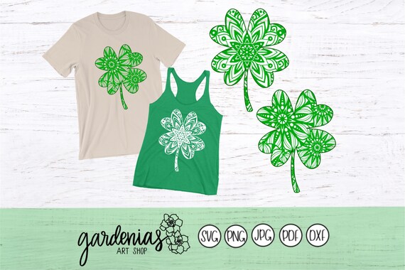 Download Simple Shamrock Mandala Svg Four Leaf Clover Svg Shamrock Etsy PSD Mockup Templates