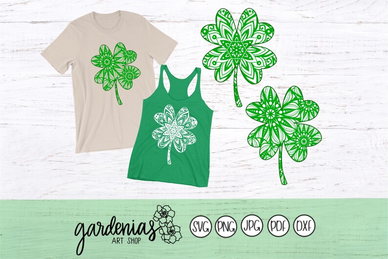 Download Simple Shamrock Mandala svg Four Leaf Clover svg Shamrock ...