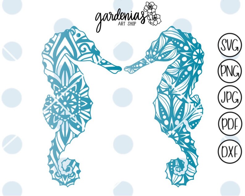Download Seahorse Mandala svg Seahorse svg Mandala svg Beach Tote | Etsy