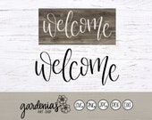 Welcome svg, Home decor svg, Welcome mat svg, Welcome sign svg, Welcome stencil svg, Home Entrance svg, Home Entryway cut file, Handlettered