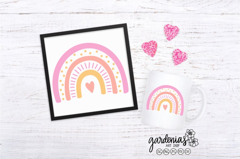 Download Modern Rainbow SVG Rainbow Cut File Rainbow Baby Polka | Etsy
