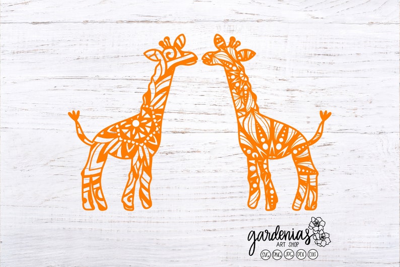Download Giraffe Mandala SVG Giraffe Mandalas Animal Cut File | Etsy