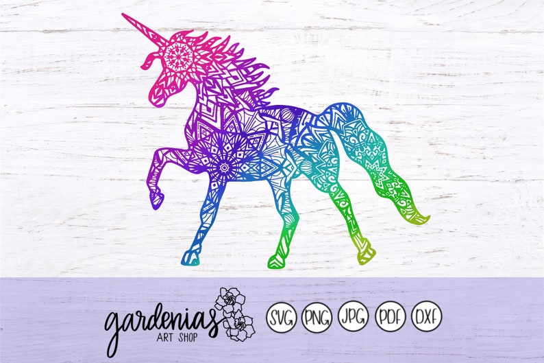Download Unicorn Mandala Svg Unicorn Mandala Cut File Unicorn Mandala Etsy