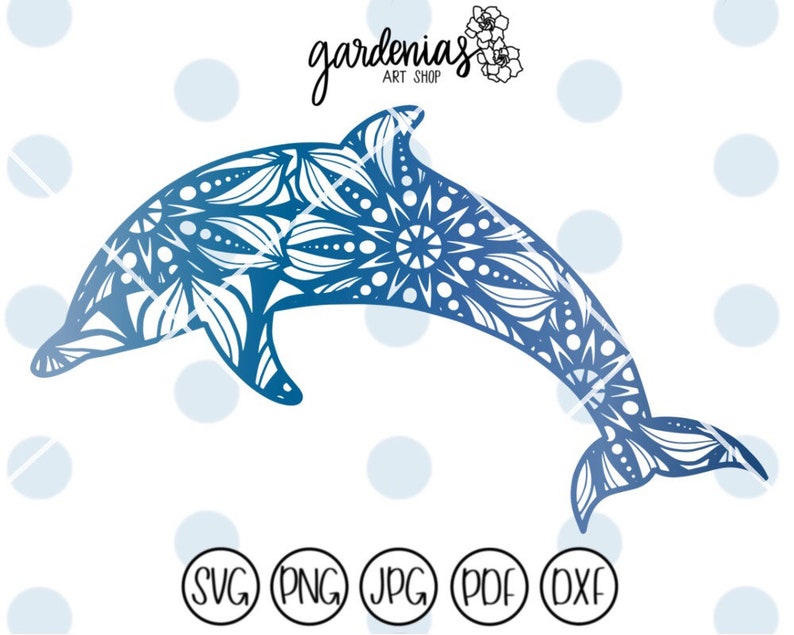 Download Dolphin Mandala svg Dolphin svg Beach svg Mandala svg | Etsy