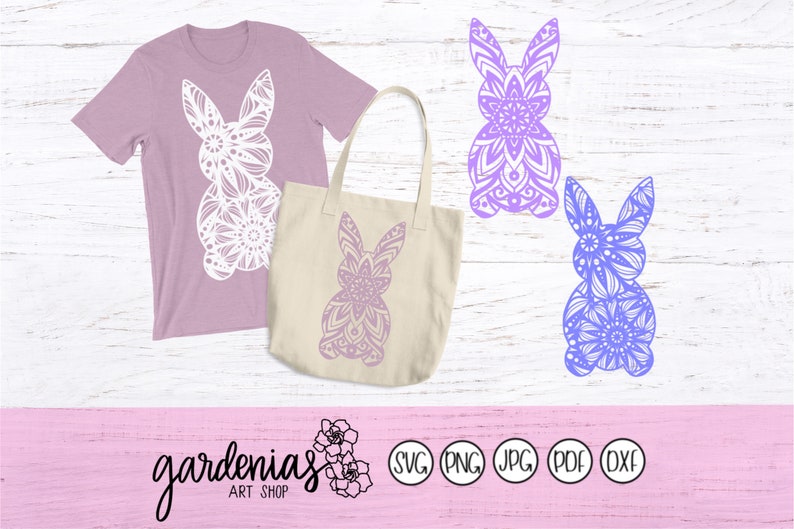 Download Easter Bunny Mandala SVG Simple Bunny Mandala SVG Easter Cut | Etsy