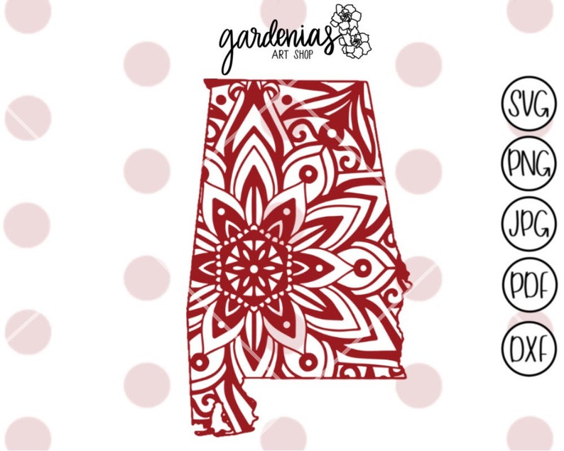 Download Alabama Mandala svg Alabama svg Alabama decal svg Alabama ...