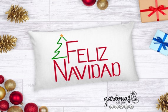 Feliz Navidad svg, Feliz Navidad Cut file, Spanish Merry Christmas svg, Merry Christmas svg, Spanish Christmas svg, Silhouette, Cricut svg