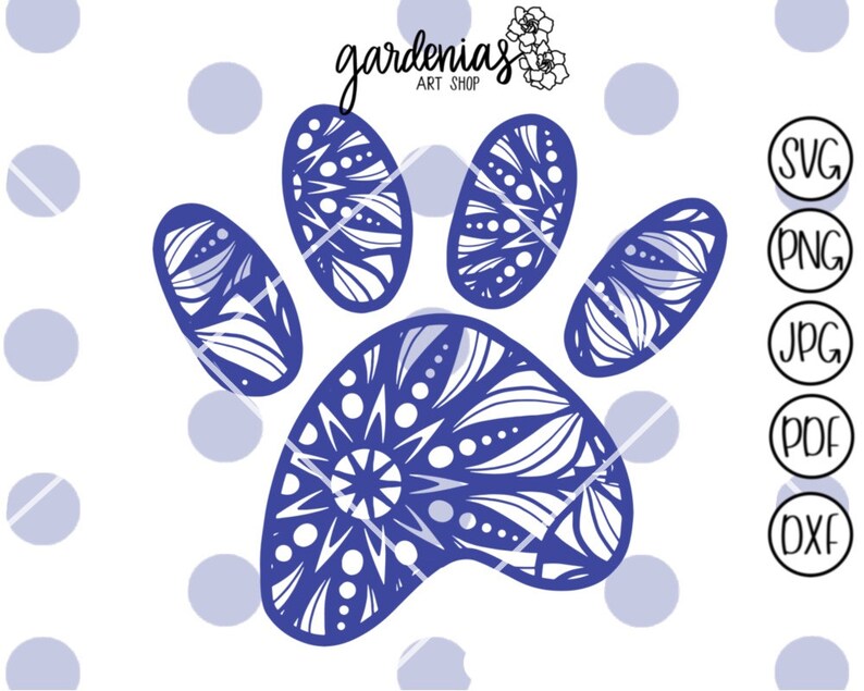 Download Paw Print Mandala svg Mandala Paw Print svg Paw svg Dog | Etsy