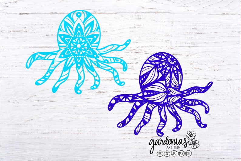 Download Octopus Mandala SVG Octopus Mandalas Animal Cut File | Etsy