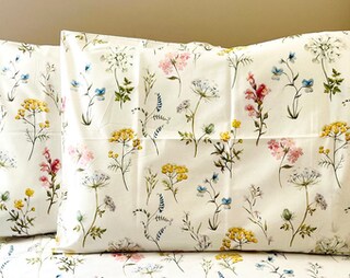 Federa Per Cuscino Batmerry 55x55 Cm Con Rametto Di Fiori Di Ciliegio, Stampa Digitale Fronte/retro, Cerniera Invisibile, Tessuto Misto