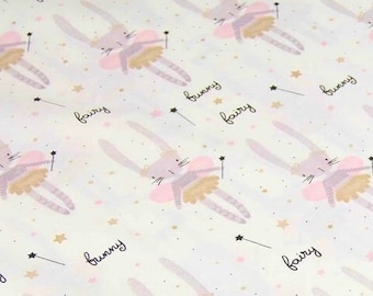 Fairy bunny pillowcase, fairy bunny girl cot bed, fairy bunny crib bedding girl, fairy bunny newborn baby bedding set, fairy bunny twin set