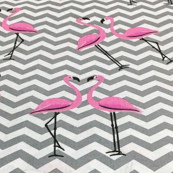 Flamingo Fabric Etsy